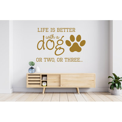 Décalcomanie murale chien, autocollants muraux pour chien, art mural chien, autocollants amoureux des chiens