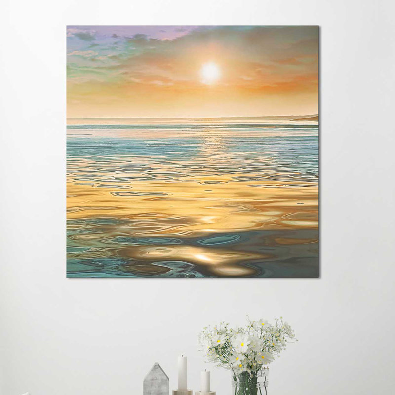 «Evening Calm», reproduction, H 18 po x l 30 po x P 1 po, Toile tendue