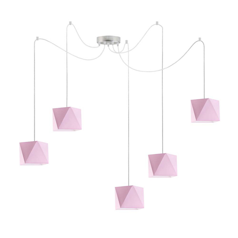 Thursa 5 - Light Pendant, Pink