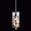 Suspension cylindrique unique 3 lumières avec accents de cristal Dodds