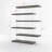Mechteld Geometric Glass Bookcase