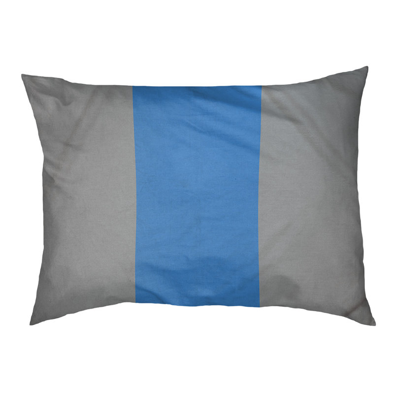 Coussin Golden State, Moyen (l 28 po x P 18 po x H 6 po), Gris / bleu
