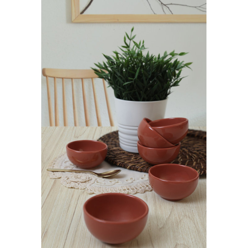 Latitude Run Antaniya Salad Bowl, Tile Red