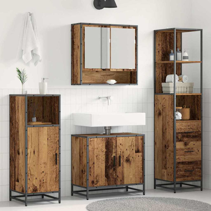 Vanity & Mirror Set