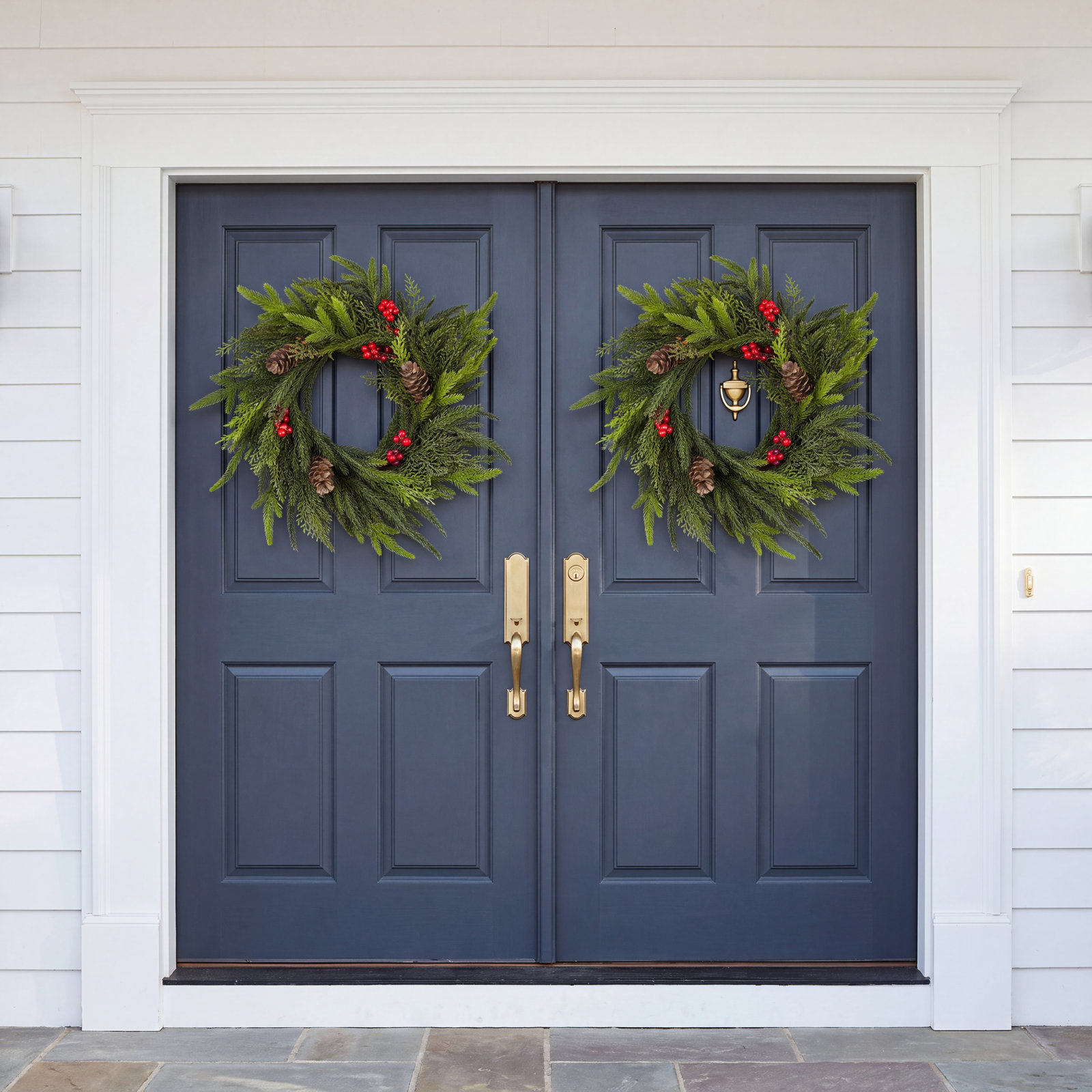 14" Berry Front Door Wreath Set