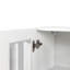 Armoire murale, armoire murale avec porte vitrée, armoire flottante avec tablettes réglables pour la cuisine, la salle de bain et le salon