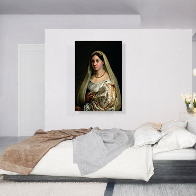 " La Donna Velata 1515 " by Raphael Painting Print