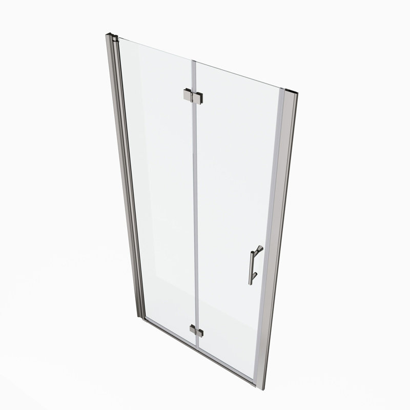 Universal Folding Pivot Shower Door, Chrome
