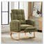 Chaise berçante avec pieds en bois massif-6365528