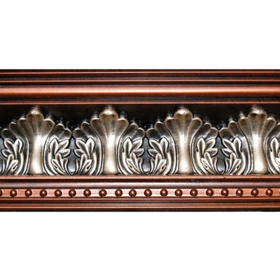 Foliage 96'' L x 6.5" W x 5'' H Polyurethane Hand Painted Crown Molding