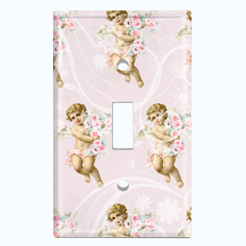 Patterned 1 - Gang Toggle Light Switch Standard Wall Plate
