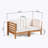 2-piece love seat set, beige-267409327-267409324