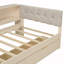 Lit plateforme simple en bois avec tablettes de rangement-2020578866-2020578867
