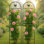Treillis de jardin en métal, paquet de 2 treillis en métal pour plantes grimpantes, treillis pour plantes d'intérieur / extérieur pour plantes en pot, plantes d'intérieur, vignes grimpantes, fleurs et légumes, écran de décoration pour clôture de jardin