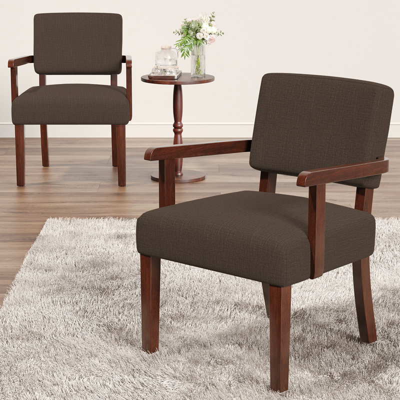 Fauteuil Aronas, Lin brun