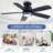 Flush Mount Ceiling Fan With Led Lights And Remote Control-1909110798-1909110793