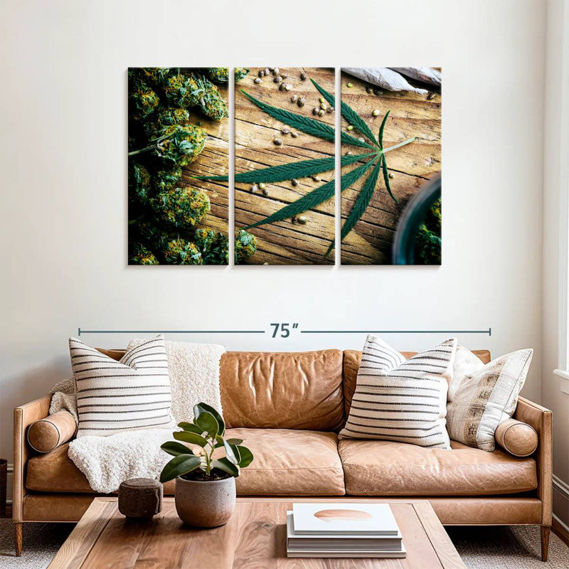 Senne Dried Marijuana, 36" H x 57" W