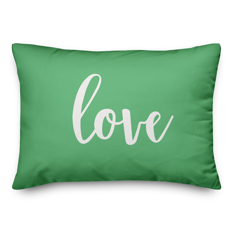  Rectangular Pillow Cover & Insert, Light Green