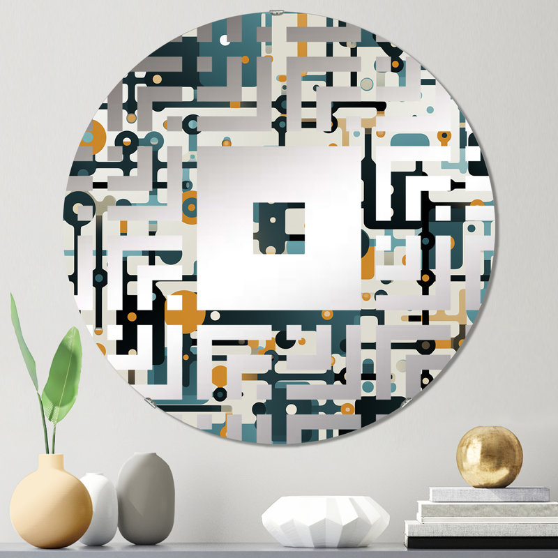Miroir mural industriel Industrial Influence, 31,4 po x 31,4 po