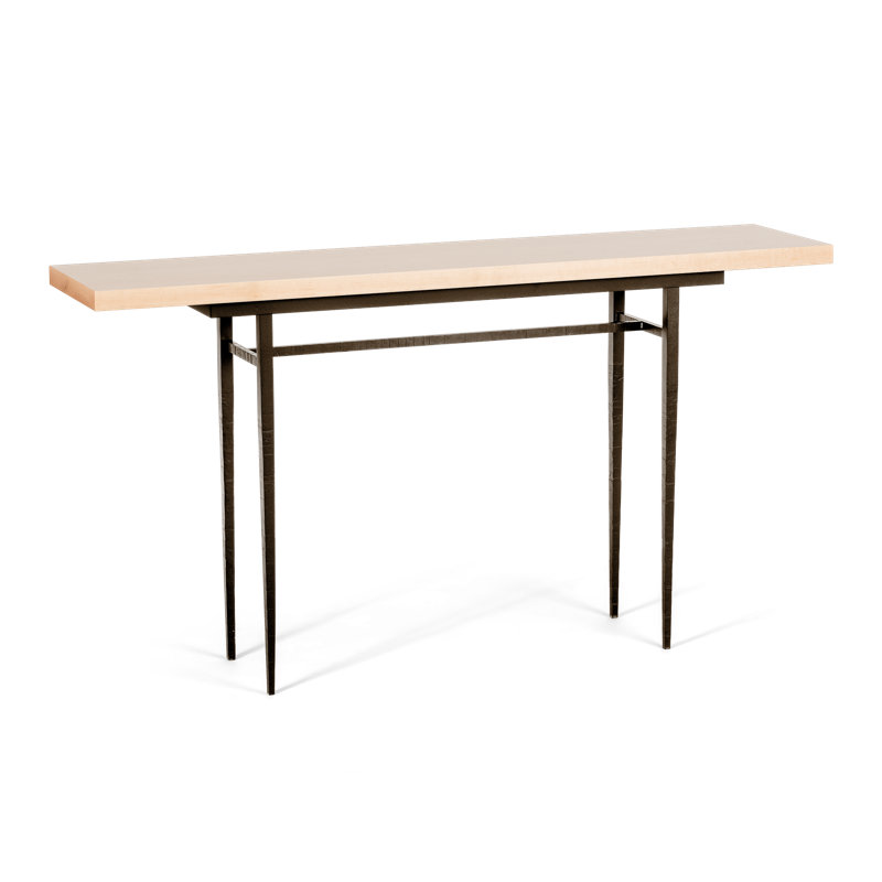 Wick Console Table, Bronze, 32.1" H x 60" W x 14" D, Natural