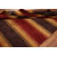 Tapis oriental rayé Gabbeh 5 x 8