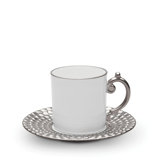 Aegean Platinum Espresso Cup & Saucer