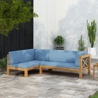 Ouareau Outdoor L-Shaped Patio Sectional