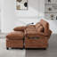 Canapé modulaire en forme de U de 106 po UNI US WIN, revêtement en chenille, conception modulaire confortable avec méridienne, repose-pieds et coussins pour le salon-1511977270