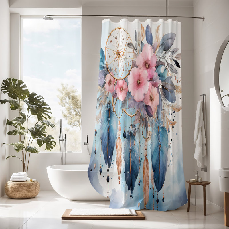 Emmetta Shower Curtain, 93" H x 70" W