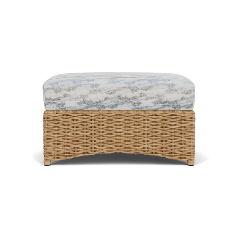 Magnolia Outdoor Ottoman, Stratosphere Cloud