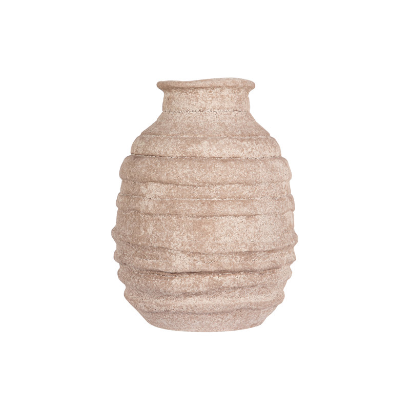 CERAMIC VASE 21X21x29 CM, Brown