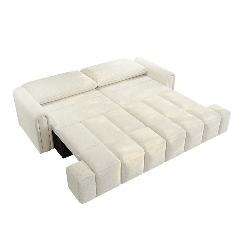 Canapés multifonctionnels avec rangement, tissu en peluche moderne, conception peu encombrante