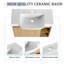 Ensemble de meuble-lavabo mural moderne en bois massif 27 po