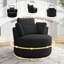 Fauteuil pivotant rembourré avec coussins Niama-1314277823