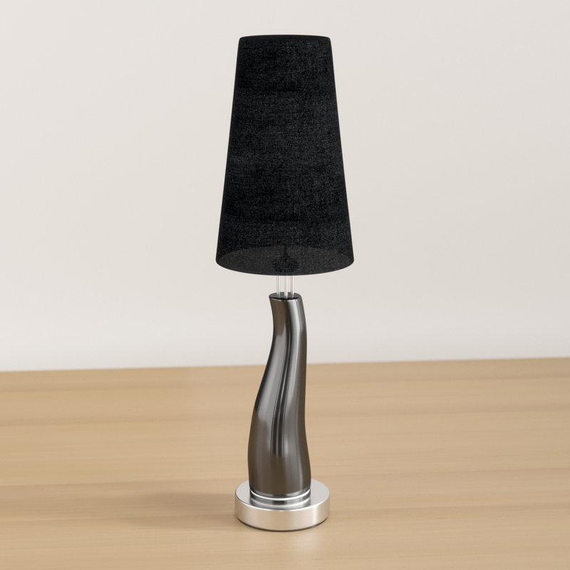 Lolita Ceramic Touch 43cm Table Lamp, Black, LED