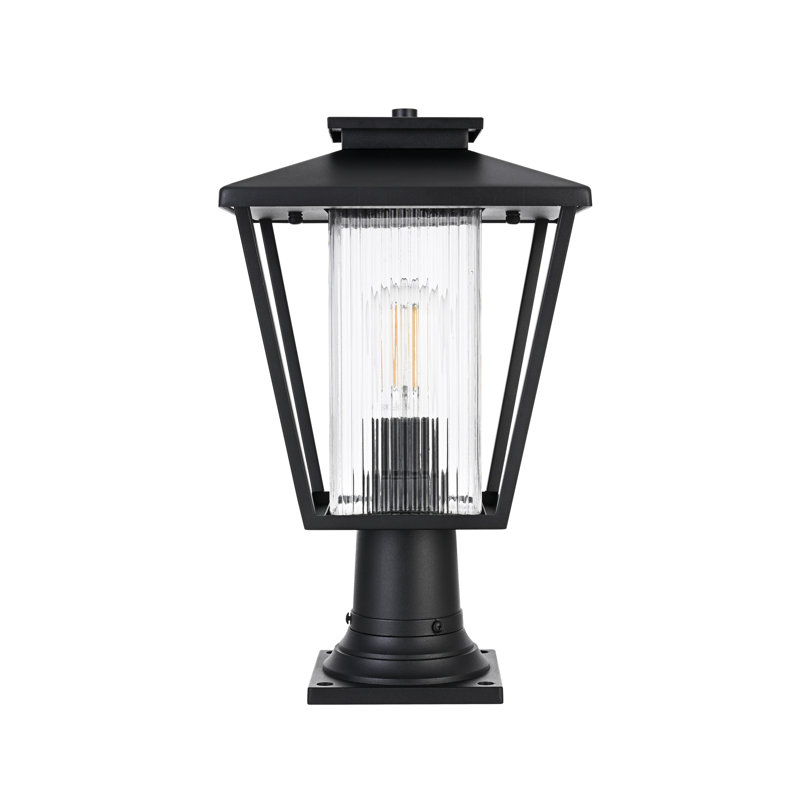 Shannen 10 Inch Outdoor Post Light in Black