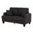 60" Wide Square Arms Upholstered Loveseat with Cup Holders and Pockets-838878145