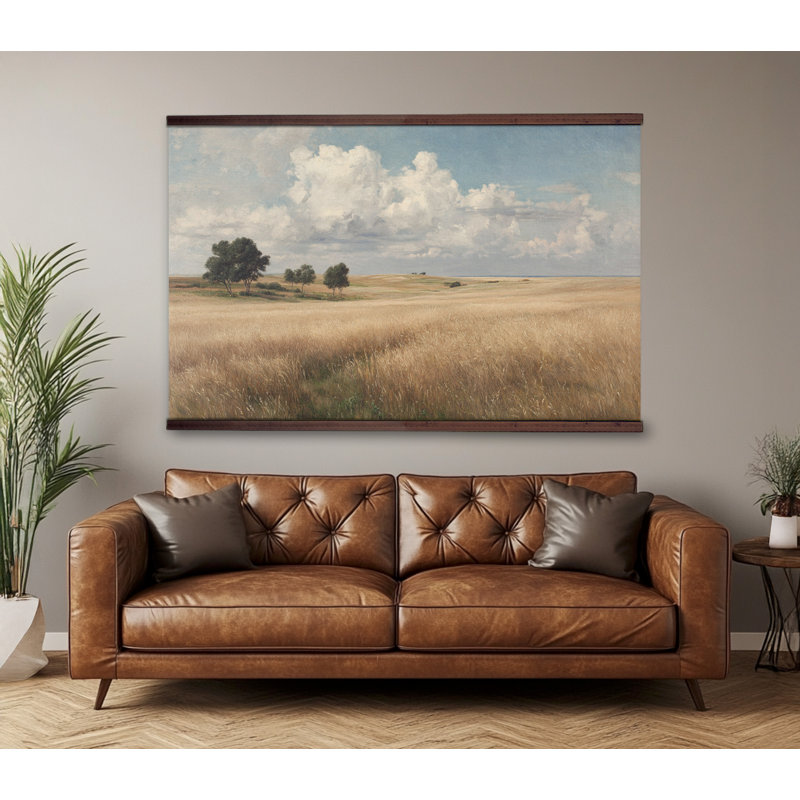 «Eztra Large», art mural sur toile, paysage de campagne, H 40 po x l 60 po