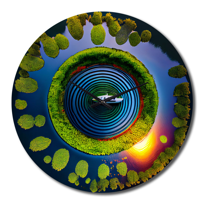 Horloge murale Arial View, Grand