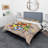 Colored Geometric Abstract Compositions I - Modern Duvet Cover Set - Microfiber Polyester-66392138