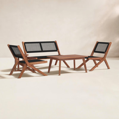 Kismet 4-Person Acacia Patio Seating Group