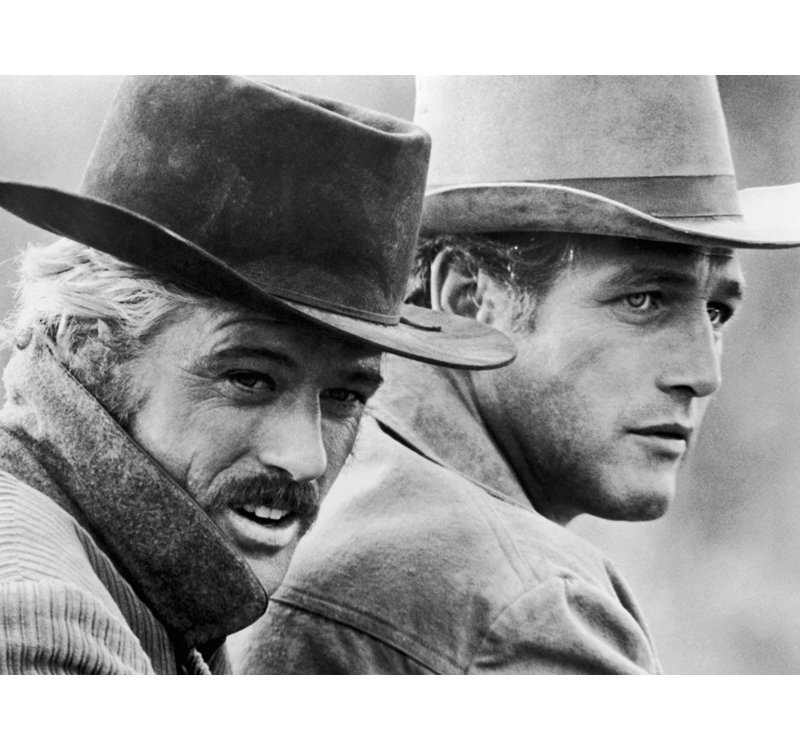 Robert Redford et Paul Newman, H 18 po x l 24 po