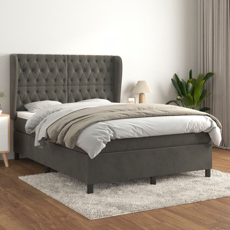 Himmel 140 X 190 Cm Bed, Double (4'6), Dark Grey