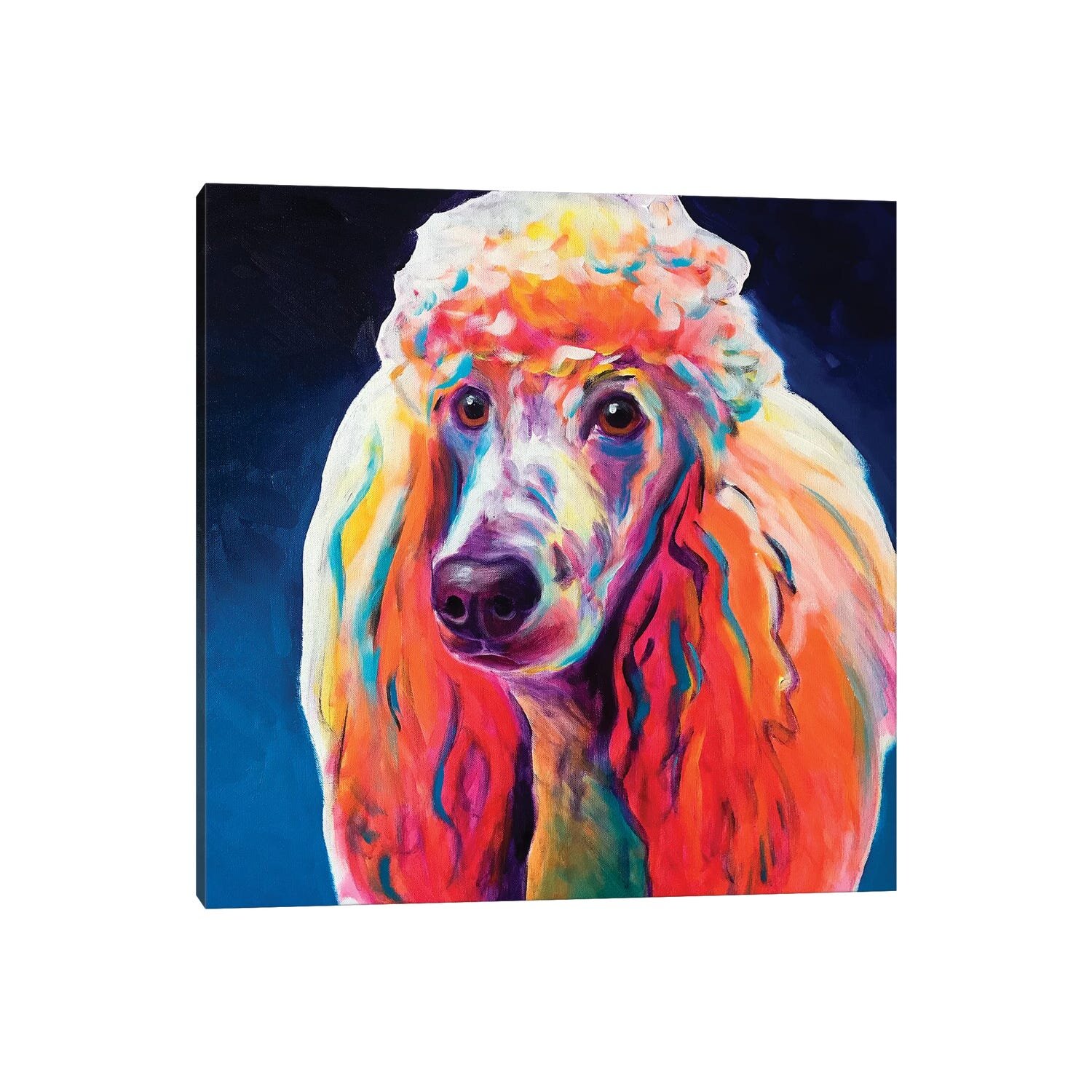 Poodle painting sales on canvas