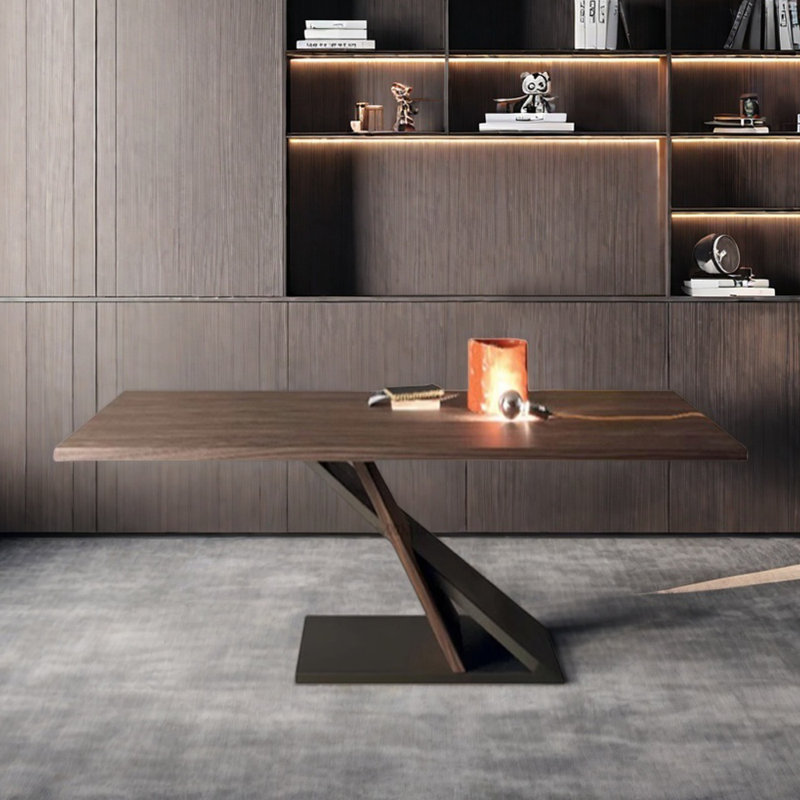 Bureau ou table d'étude moderne à grands panneaux, H 29,52 po x l 55,11 po x P 27,55 po