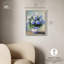 «Snowy Azure Petals Canvas Elegant Florals» par -1854990694-1854990698