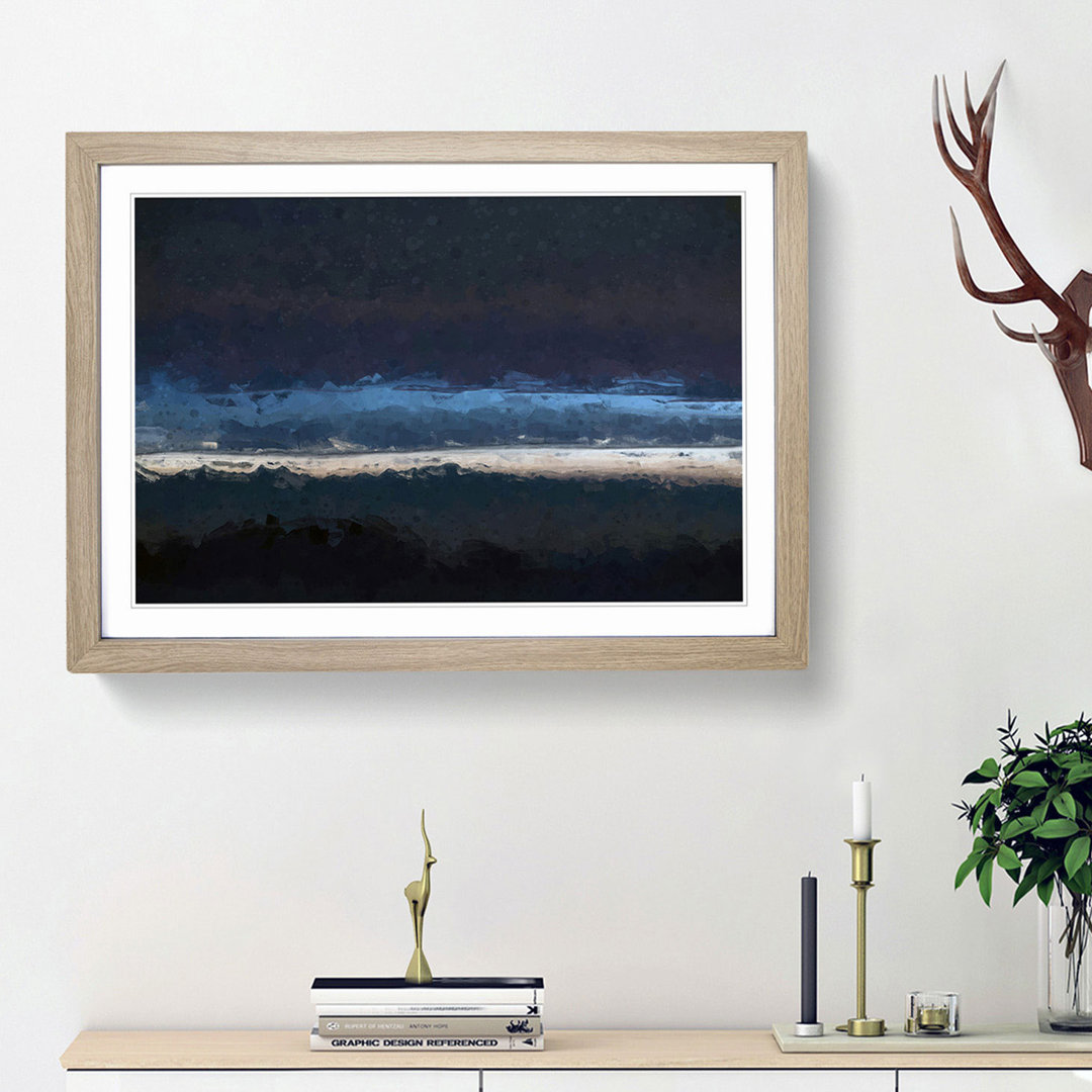 Stripe of Light in Abstract - Picture Frame Graphic Art Print