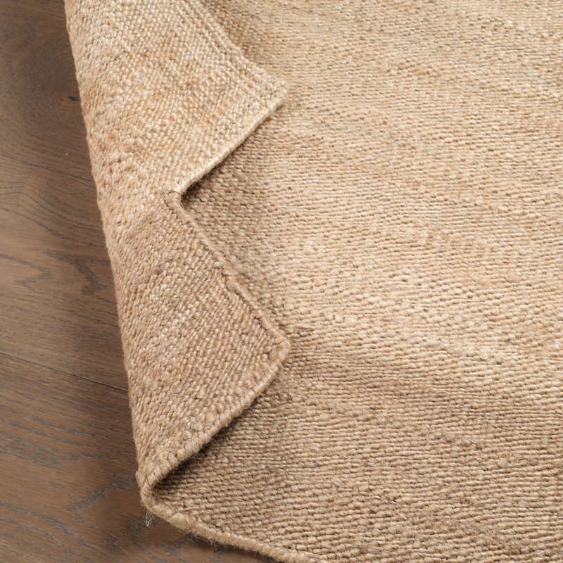 Jaipur Living Badal RFL03 Handwoven Color Block Tan Area Rug (18in Swatch), Square 1'6"