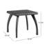 Table d'extérieur grise l 17,75 po x P 17,75 po H 17,23 po