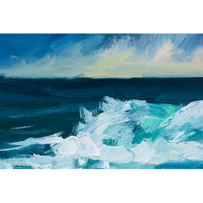 Geier Sea Oil 1 Piece Wrapped Canvas Painting